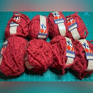 Pingouin Bouclé Sport Red Yarn Bundle